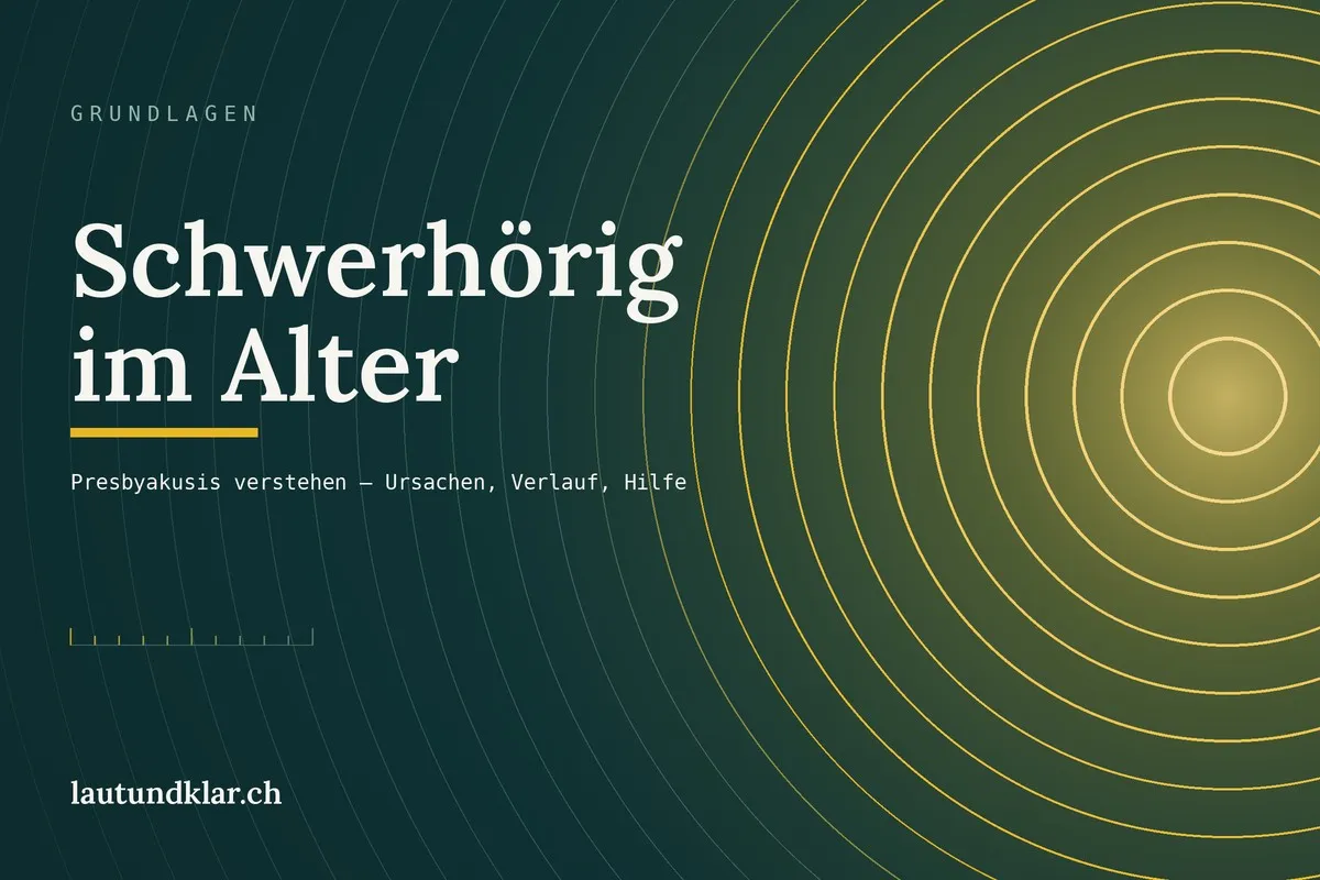 Titelbild: Altersbedingte Schwerhörigkeit (Presbyakusis), Ursachen, Verlauf und was Betroffene tun können