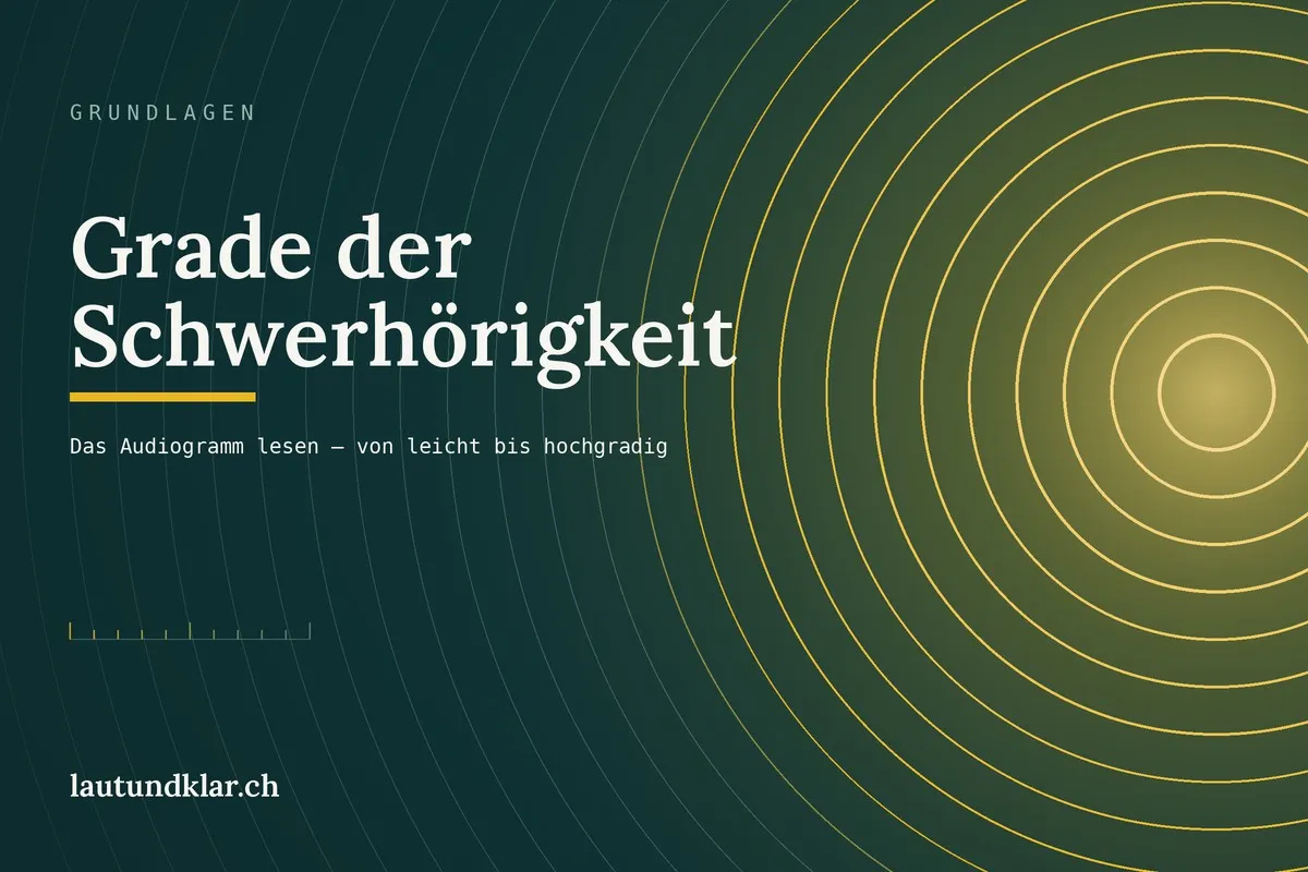 Titelbild: Grade der Schwerhörigkeit, das Audiogramm von leicht bis hochgradig verstehen