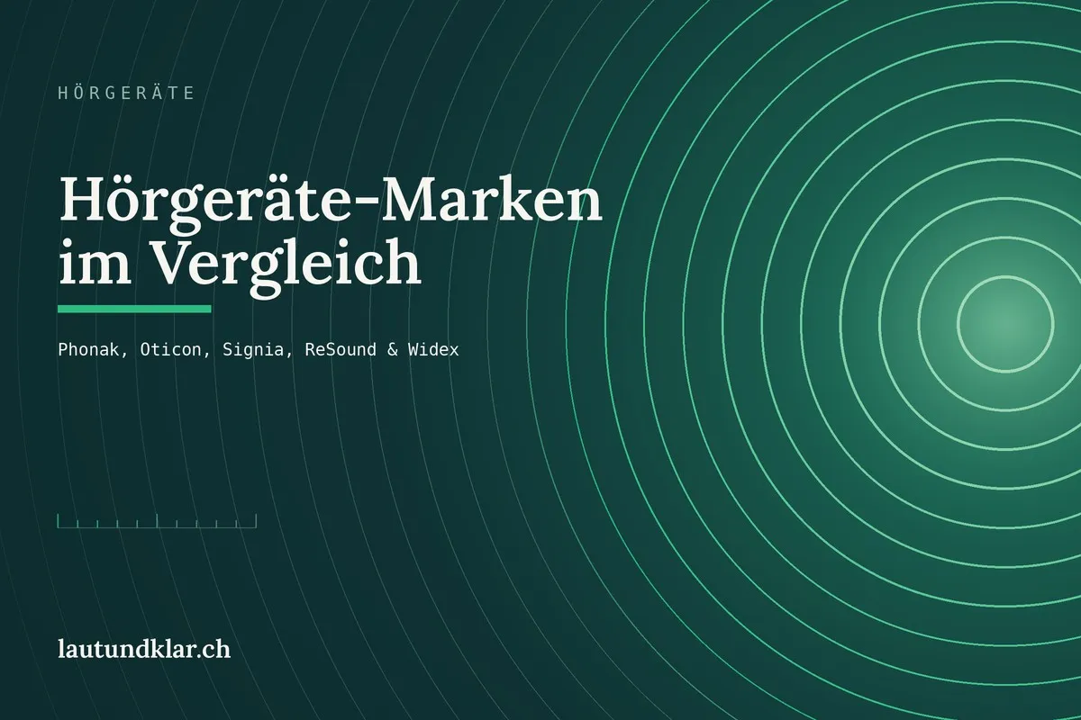 Titelbild: Hörgeräte-Marken im Vergleich, Phonak, Oticon, Signia, ReSound und Widex
