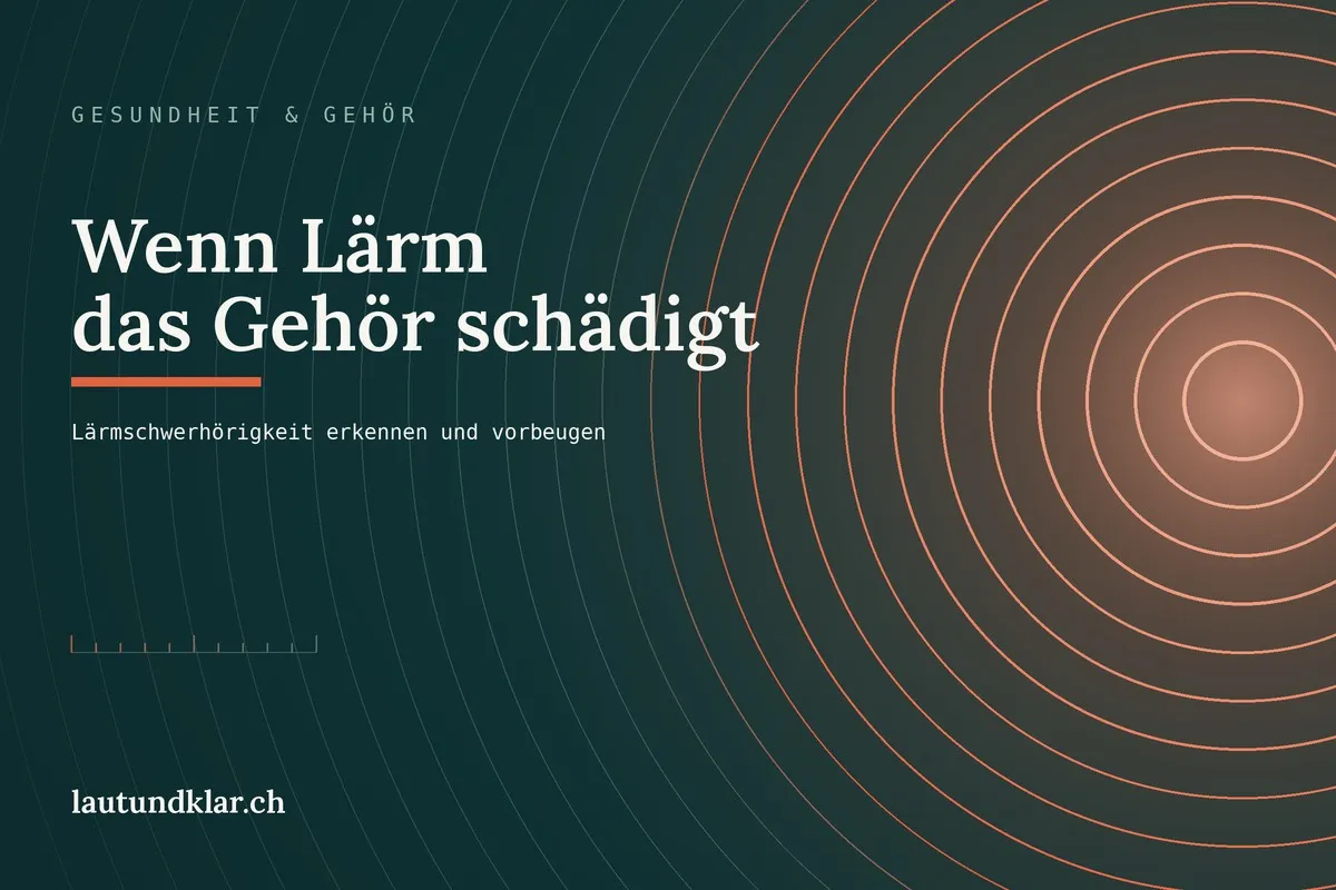 Titelbild: Lärmschwerhörigkeit, wie Lärm das Gehör schädigt und wie Sie vorbeugen